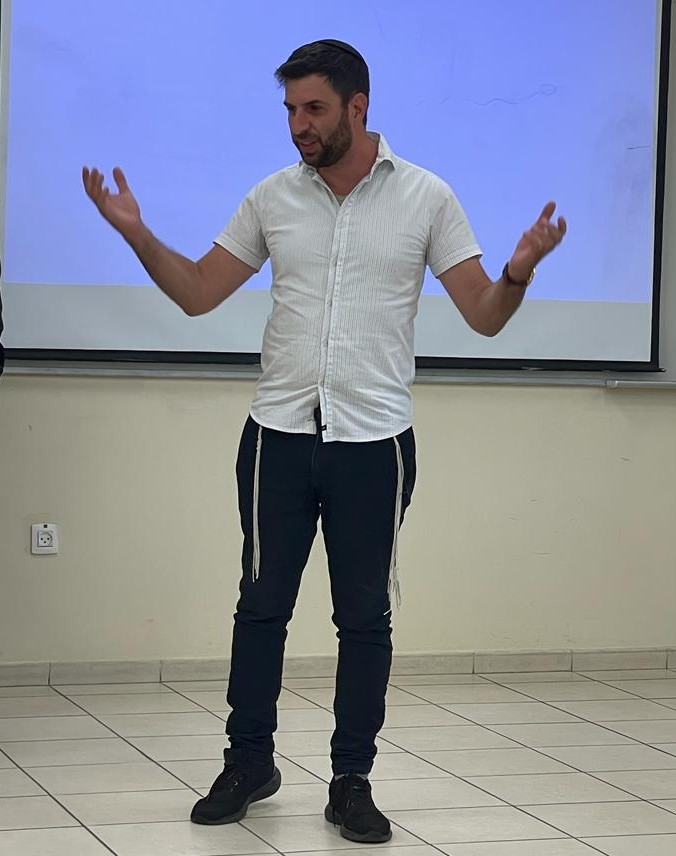 Confident person speaking