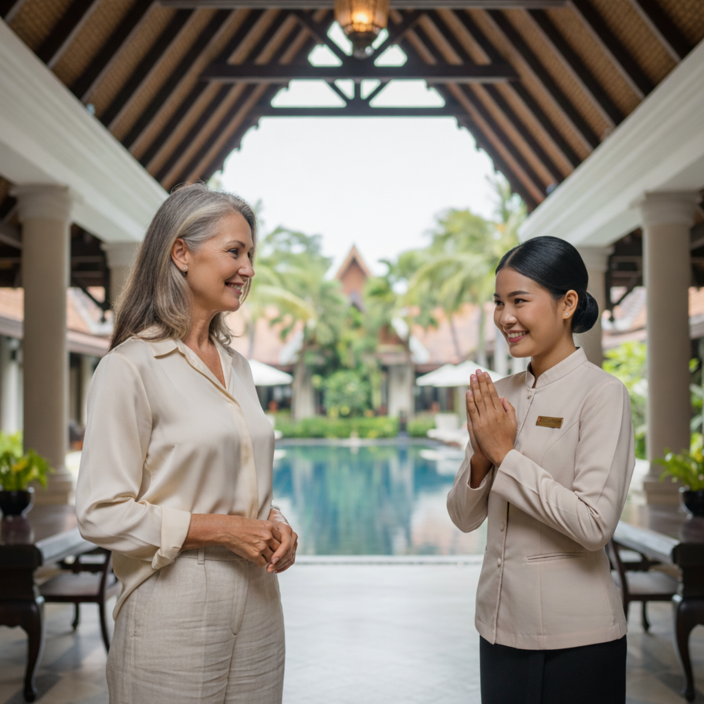 A man standing next to a woman on a street