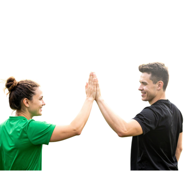 שני אנשים יושבים בכורסאות מול זו לזו לטיפול NLP וריפוי נפשי