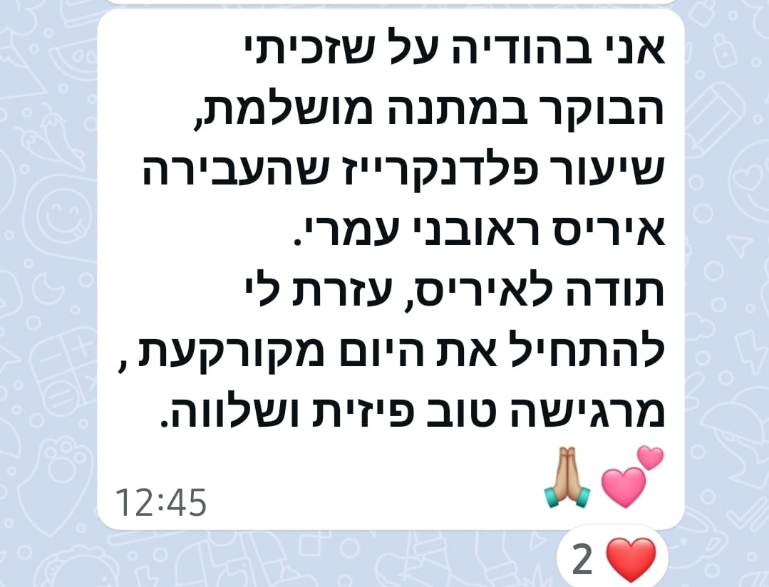 צילום מסך של תוצאות