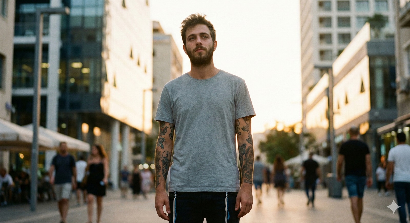 אדם מחזיק מגזין