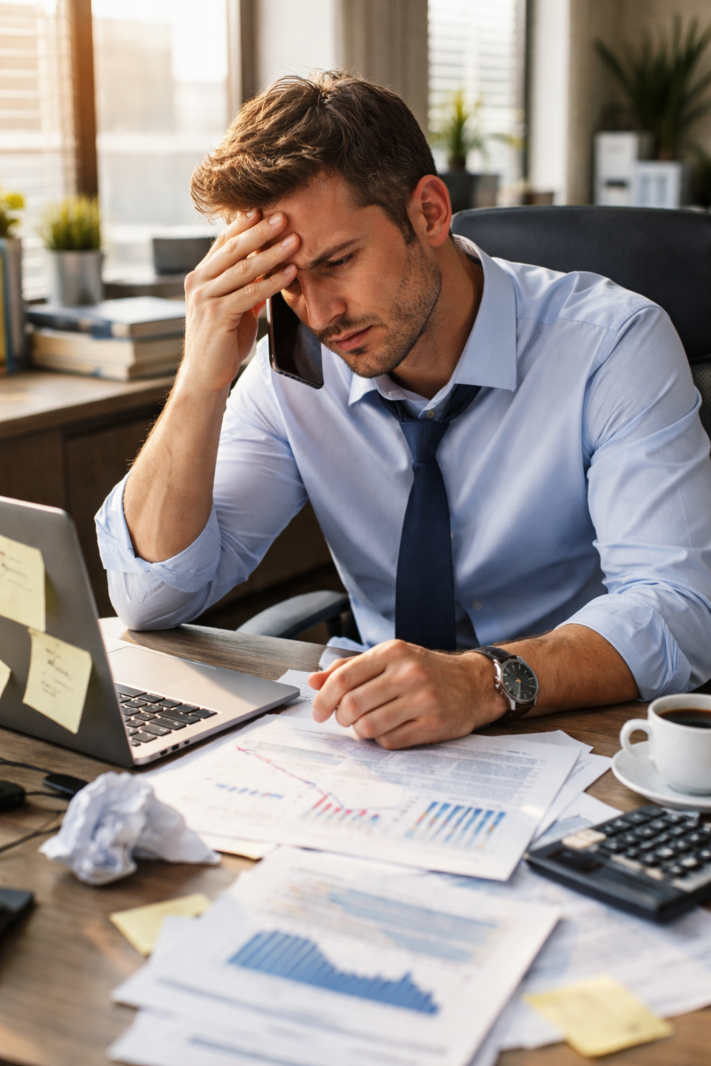 Frustrated business owner