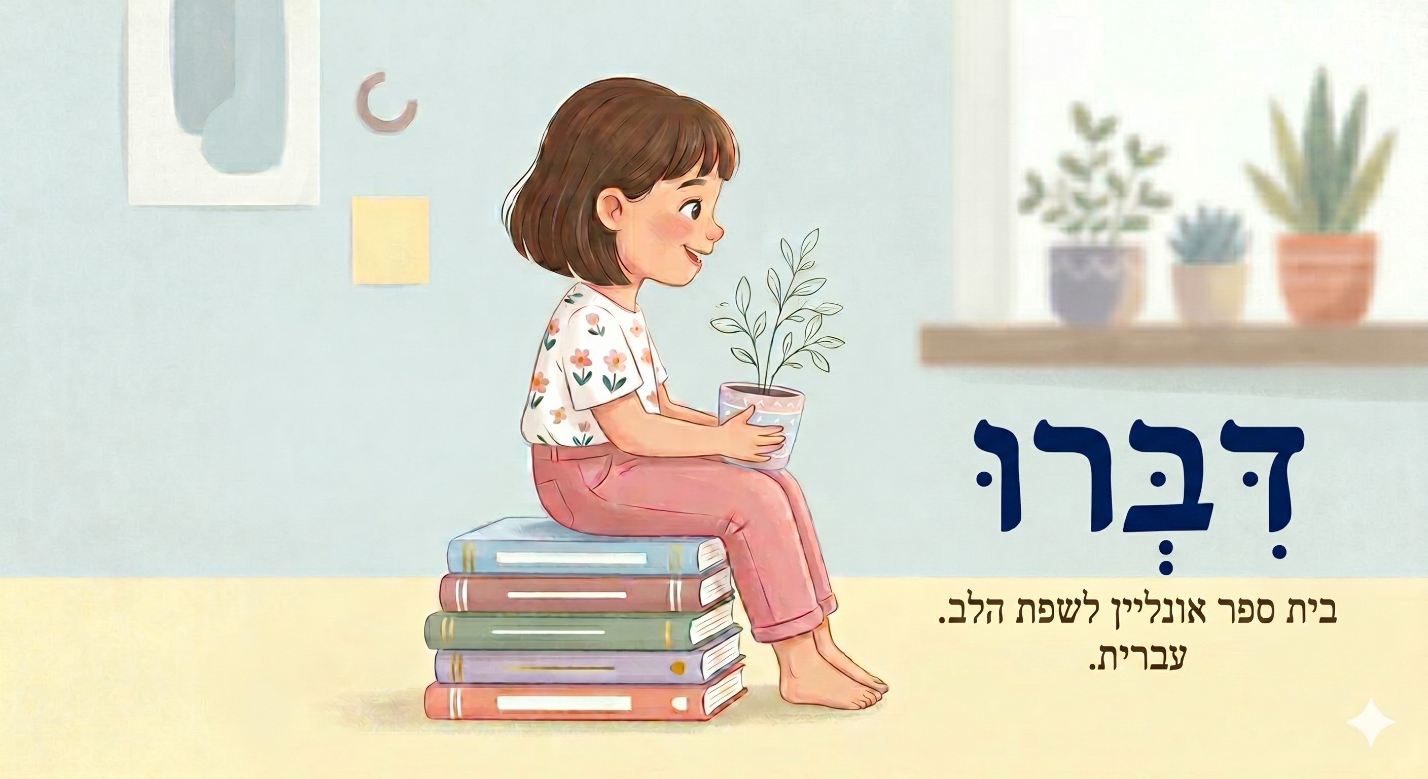 שני ילדים ישראליים קוראים ספר ביחד בטבע