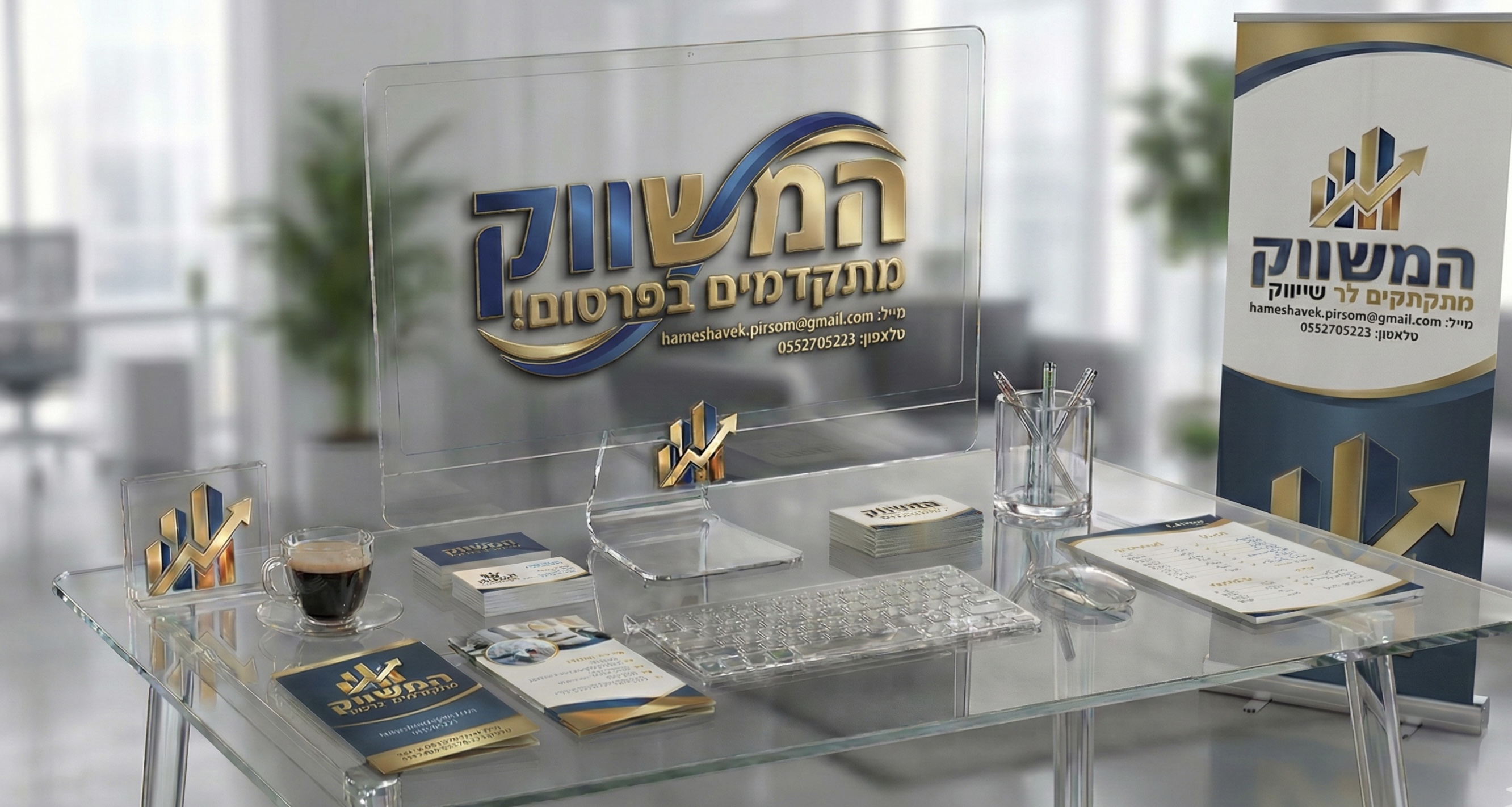 Luxury gold business background