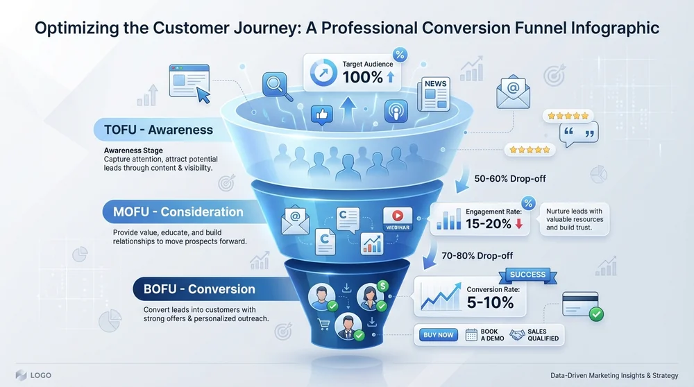 Conversion Funnel: Complete Guide to Stages & Optimization (2026)